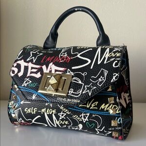 Steve Madden Multicolor Graffiti Satchel